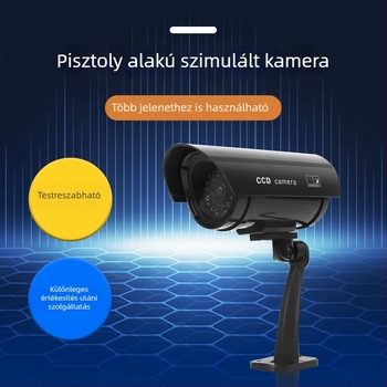 Puska alakú kültéri hamis kamera antennával