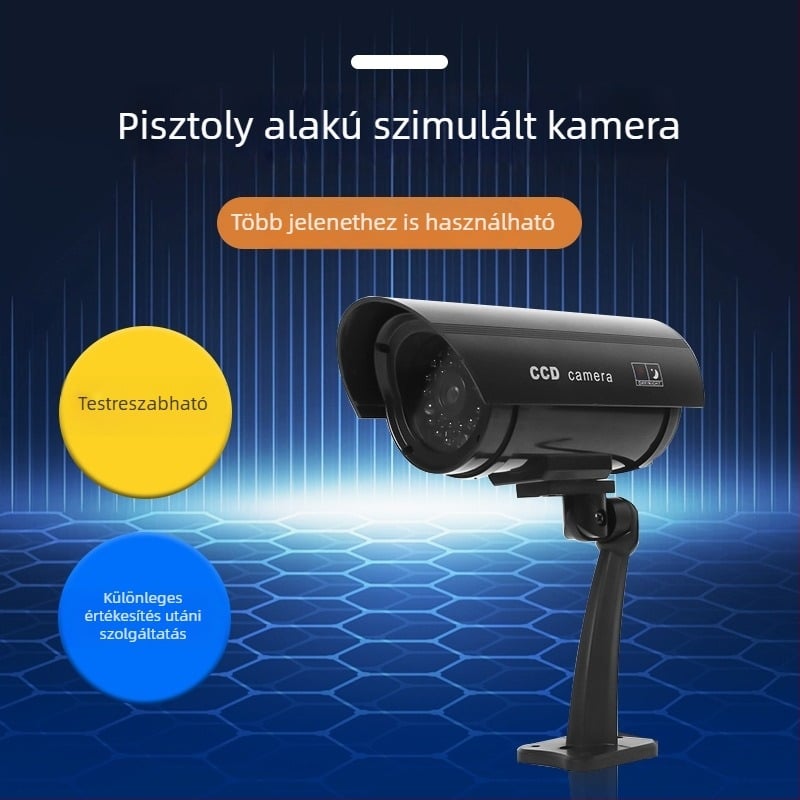 Puska alakú kültéri hamis kamera antennával