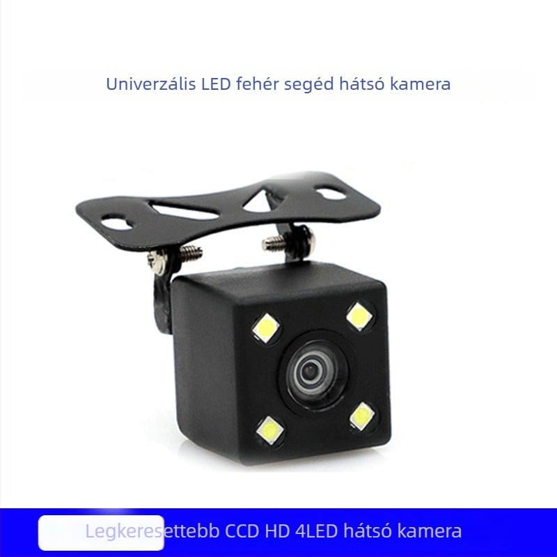 12V HD tolató kamera CCD, nagy kijelzővel, univerzális széles látószögű éjszakai látással autóhoz