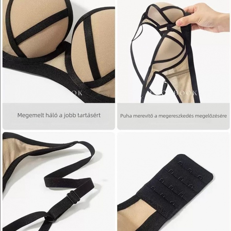 Új női melltartó szett kis mellemhez, push-up hatás, szexi fazon, formázó és emelő