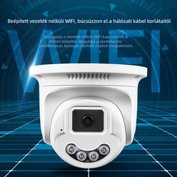 Seetong IP66 félgömb WiFi/vezetékes megfigyelő kamera beltéri és kültéri használatra