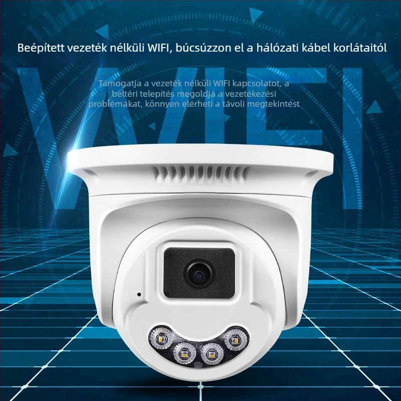 Seetong IP66 félgömb WiFi/vezetékes megfigyelő kamera beltéri és kültéri használatra