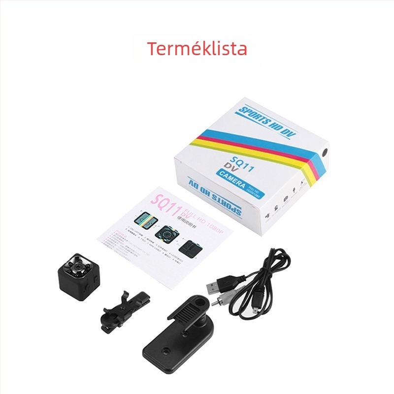 SQ11 Mini Akciókamera Kültéri Sportokra, 1080p HD Videó