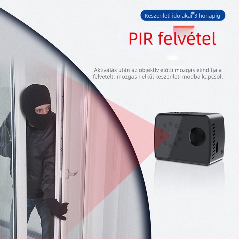 MD20 vezeték nélküli megfigyelő kamera, 1080p felbontás, PIR mozgásérzékelő és éjszakai látás