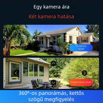 V380Pro 4MP kétlencsés panoráma IP-kamera távoli megfigyeléssel és teljes színű éjjellátással