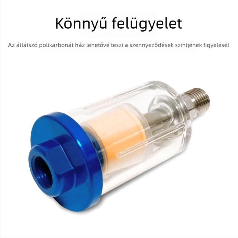 Olaj–víz szétválasztó szűrő spray pisztolyhoz és légkompresszorhoz, vízgőz-szeparátor, pisztoly tartozékok