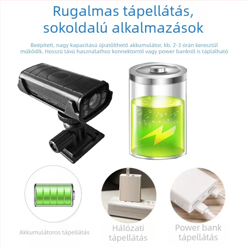 Vezeték nélküli WiFi kamera távoli megfigyeléshez, hálózati videórekorderrel, beltéri és kültéri biztonsági megoldás