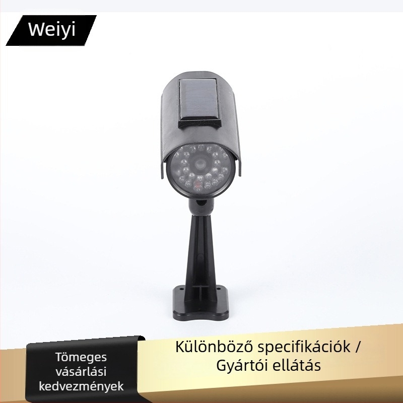 Új napelemes hamis megfigyelő kamera villogó fénnyel