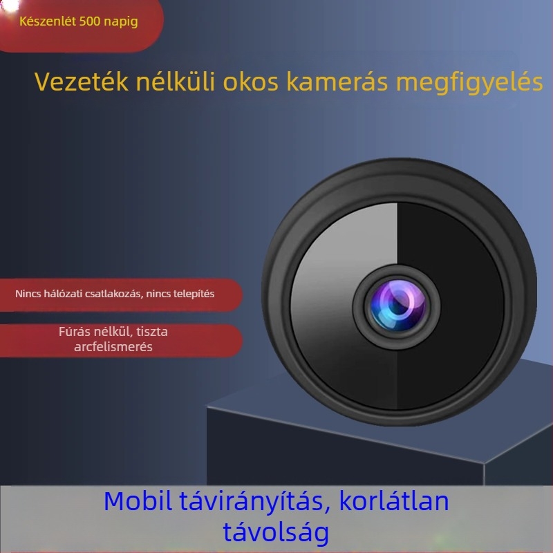 Vezeték nélküli megfigyelő kamera Wi‑Fi-vel, távoli megfigyelés, beltéri és kültéri használathoz, 1440p