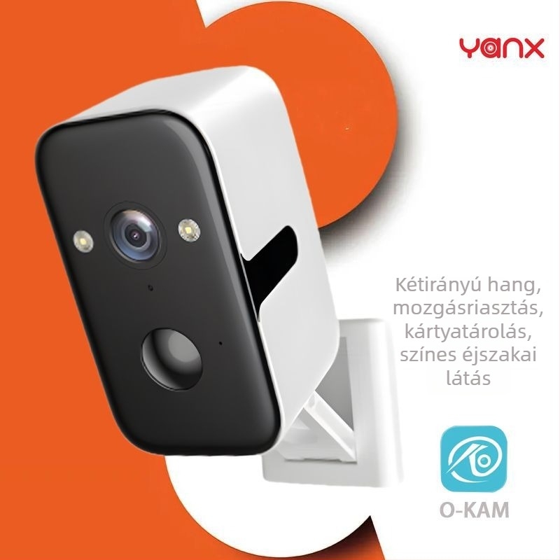 WiFi okos kamera beltéri távfelügyelethez, 1080p éjszakai látással