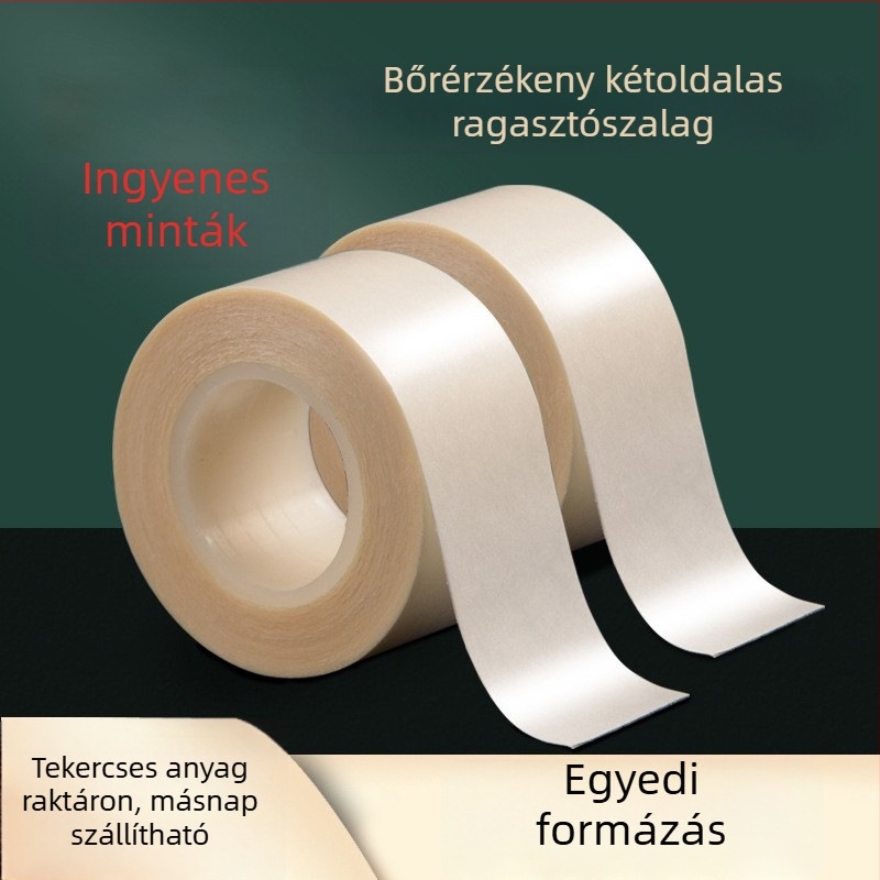 Nyomásérzékeny orvosi ragasztószalag, PE nemszövött, lélegző sebkezelő kötszer, kétoldalas ragasztó