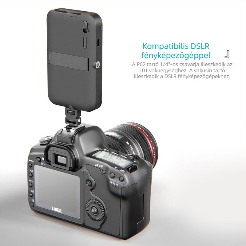 Állandó csillapítású csigafej, ARCA-típusú pozicionálás, 1/4-inch menet, monitor-tartó hideg cipővel, adapter állványhoz