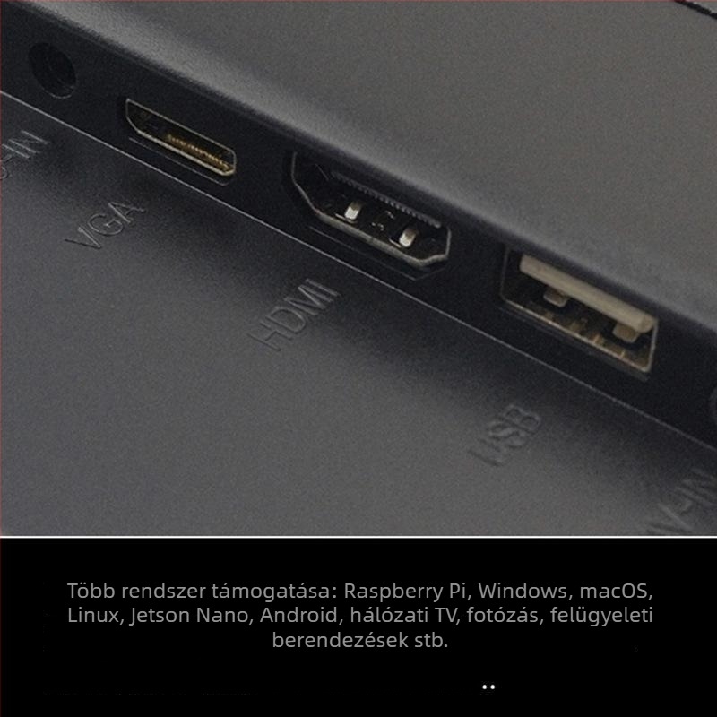 7 hüvelykes műanyag hordozható monitor HDMI-vel, másodlagos LCD-kijelző, vékony és könnyű