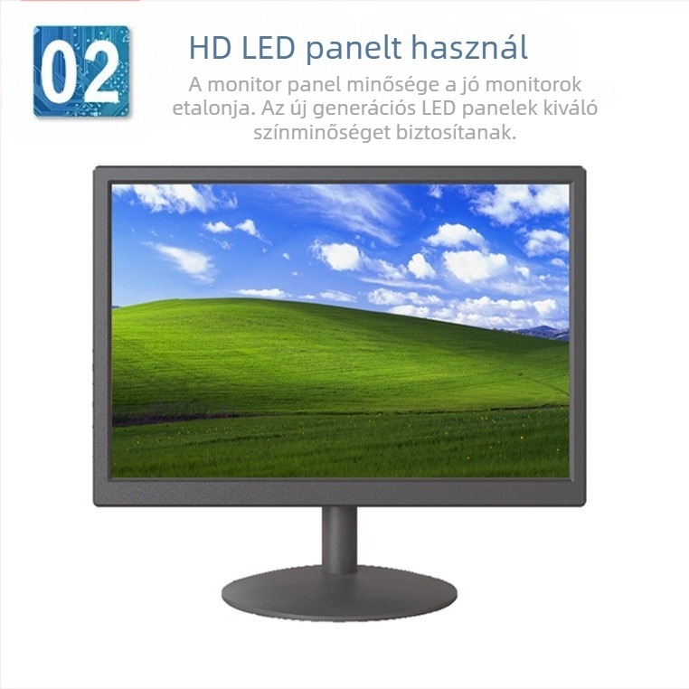 Keret nélküli asztali monitor 19/22/24/27 hüvelyk, Full HD LCD kijelző irodai használatra
