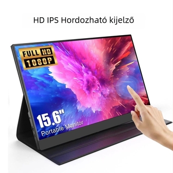 15,6 hüvelykes érintőképernyős hordozható monitor Xbox, PS5, Switch és PC-hez