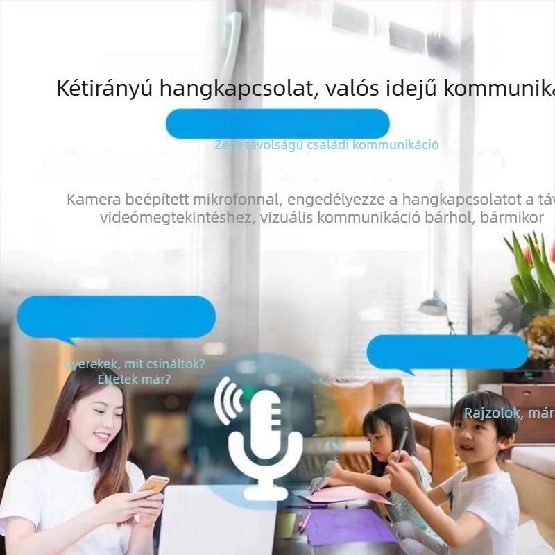 V380 Pro vezeték nélküli HD felügyeleti kamera otthoni és üzleti használatra távoli mobil megtekintéssel