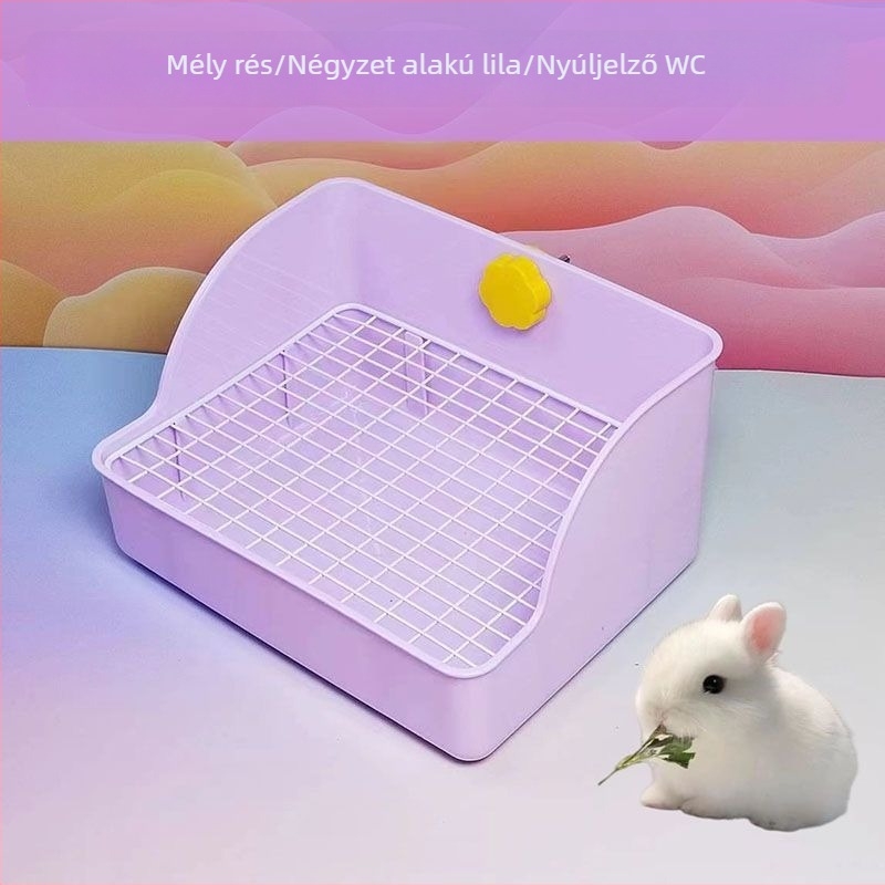 Nagy négyszögletes nyuszi toalett