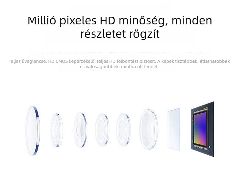 A9 vezeték nélküli Wi‑Fi kamera mobil megfigyeléshez, ultratiszta beltéri és kültéri hálózati kamera