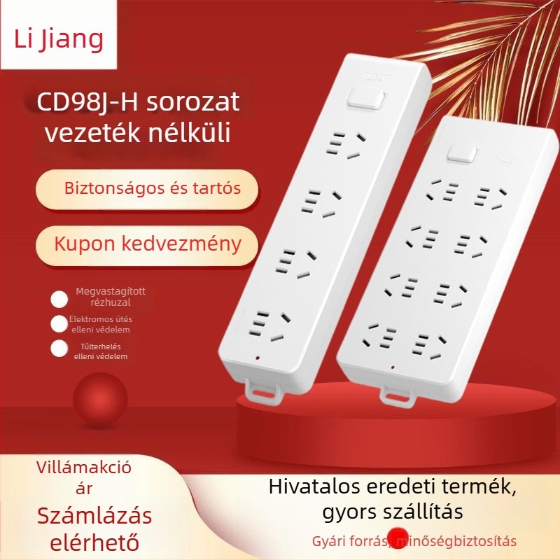 Delixi vezeték nélküli hosszabbító háztartási felhasználásra, több aljzattal