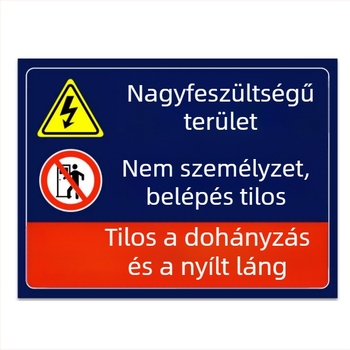 Elosztó doboz tűzvédelmi jelzései, figyelmeztető matricák műhelyhez, egyedi tervezésű