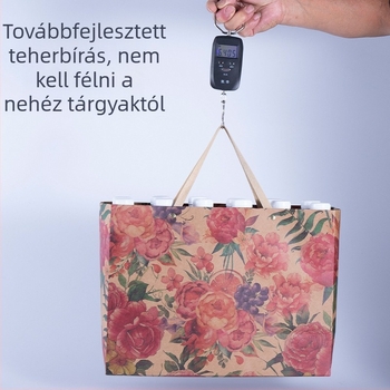 Vintage rózsa színű kraft papírzacskó ruházathoz, Hanfu, kézitáska, maszk, cipősdoboz csomagolás, ajándék zacskó
