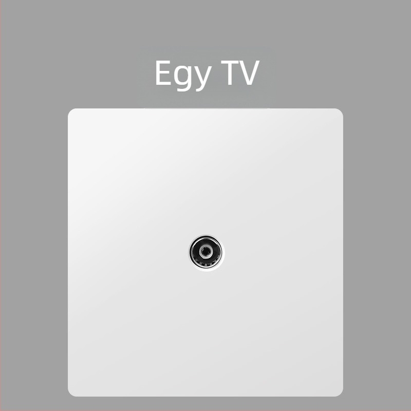 Keka 86 falra szerelt, rejtett CCTV TV csatlakozópanel Gigabites Ethernet és koaxiális TV porttal