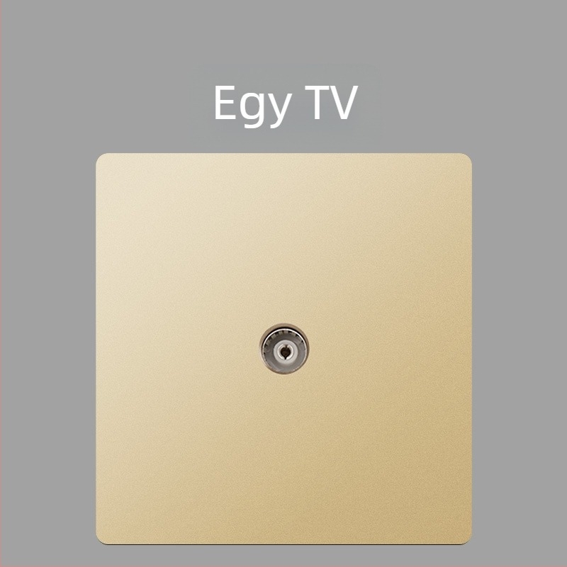 Keka 86 falra szerelt, rejtett CCTV TV csatlakozópanel Gigabites Ethernet és koaxiális TV porttal