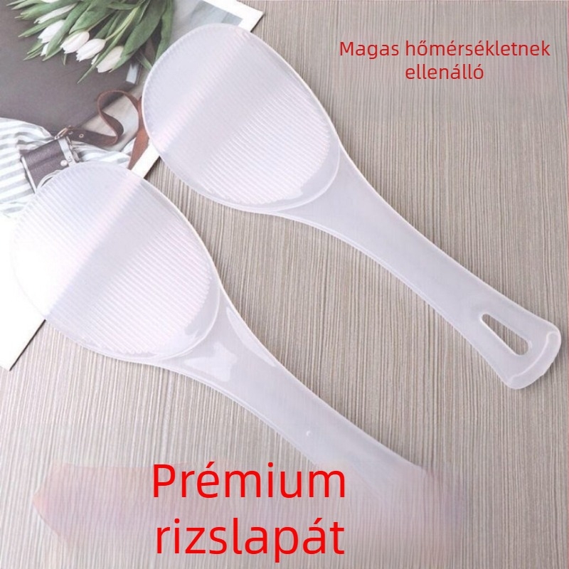 Rizsfőző kanál, tapadásmentes, élelmiszer-biztonságos, hőálló, sík felületű, extravastag
