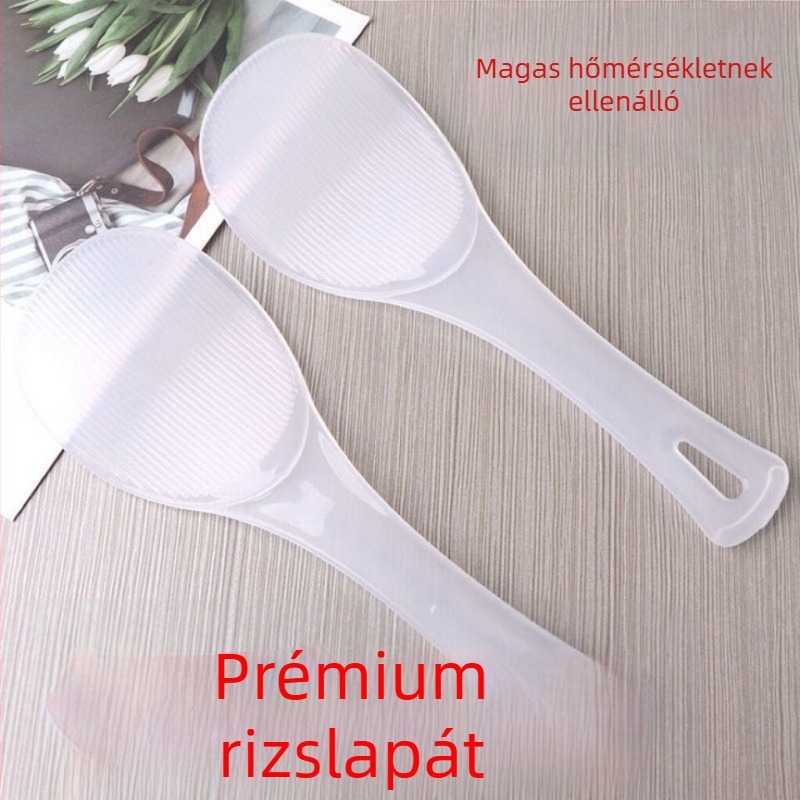Rizsfőző kanál, tapadásmentes, élelmiszer-biztonságos, hőálló, sík felületű, extravastag