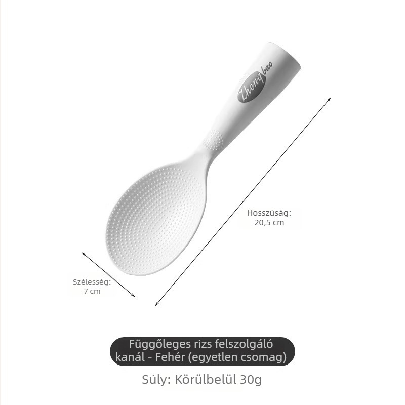 3D rizskanál otthoni használatra, állítható, tapadásmentes rizsmerőkanál és spatula
