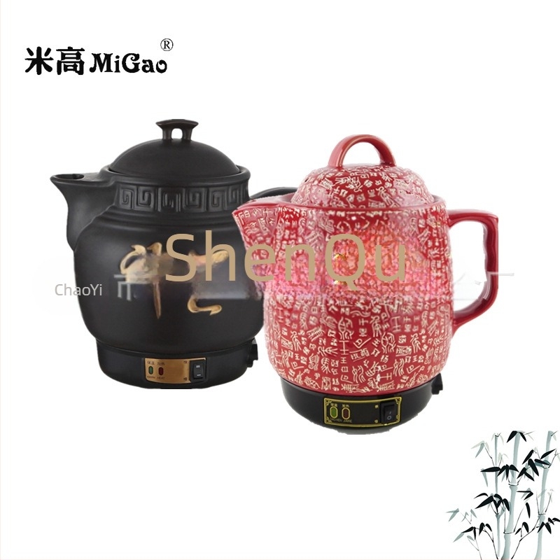 Kerámiás egészségügyi decoctáló edény, automatikus önszabályozás, 3L/4L, Hagyományos kínai orvoslás, 220V, 300–350W