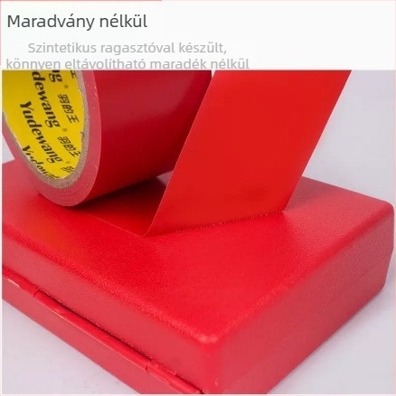 Vörös PVC figyelmeztető szalag padlójelöléshez és tűzvédelmi jelölésekhez — 12mm x 18yd