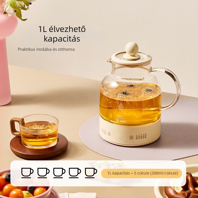 Small Pumpkin üveges integrált gyógytea-teáskanna, 1 L