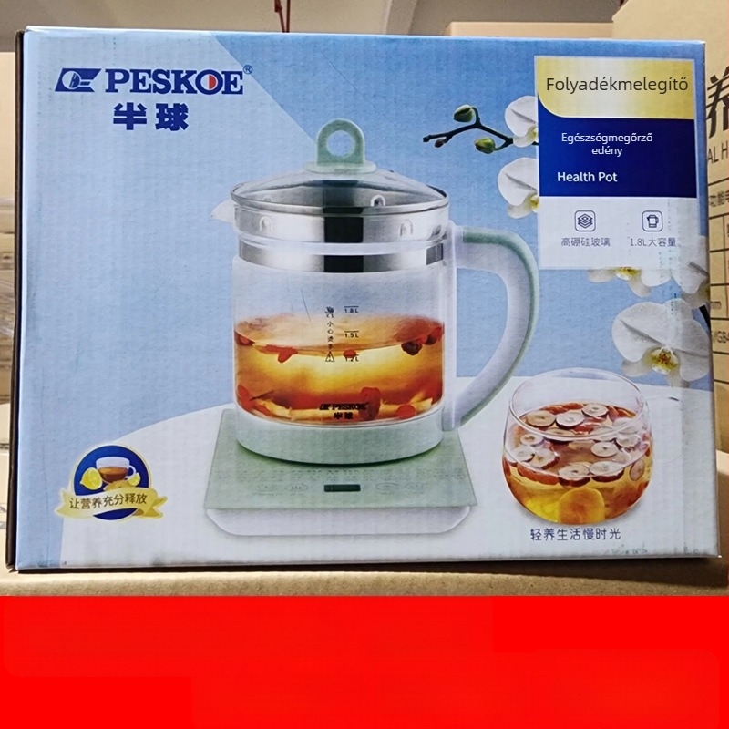 Hemisferikus egészség-tea főző edény ajándékdobozban, többfunkciós otthoni használatra, teljesen automata