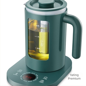 Üveg tea gőzölő és elektromos kanna, multifunkcionális, 1 L, irodai használatra