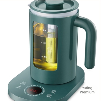 Üveg tea gőzölő és elektromos kanna, multifunkcionális, 1 L, irodai használatra