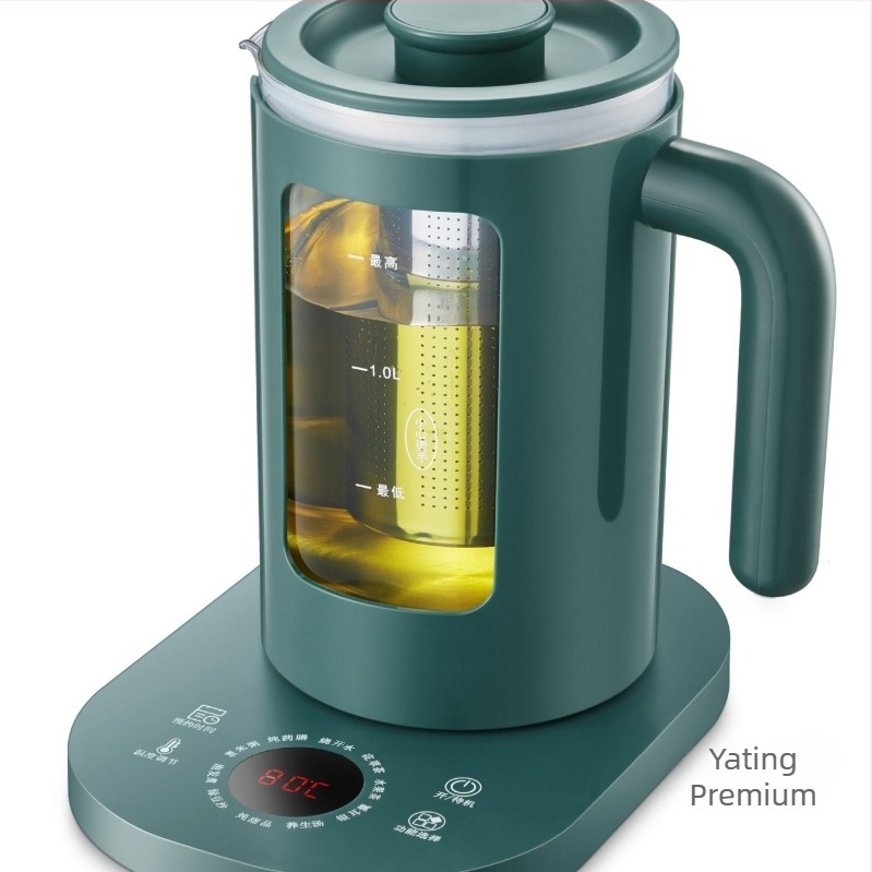 Üveg tea gőzölő és elektromos kanna, multifunkcionális, 1 L, irodai használatra