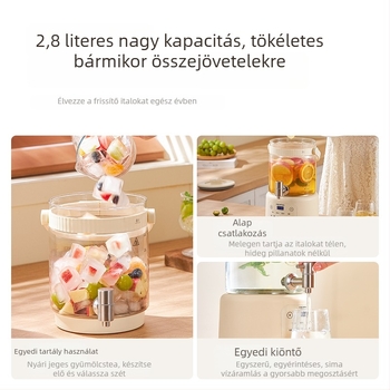 Állandó hőmérsékletű intelligens egészség-teáskanna, integrált pároló- és főzőfunkcióval, vízforraló, nagy kapacitású virágteáskanna otthoni használatra