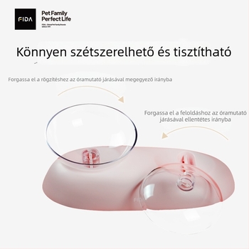 Úszó víztál háziállatoknak: nagy méretű kutyáknak, minimalizálja a fröcsögést; függő macska víztál, megakadályozza a felborulást