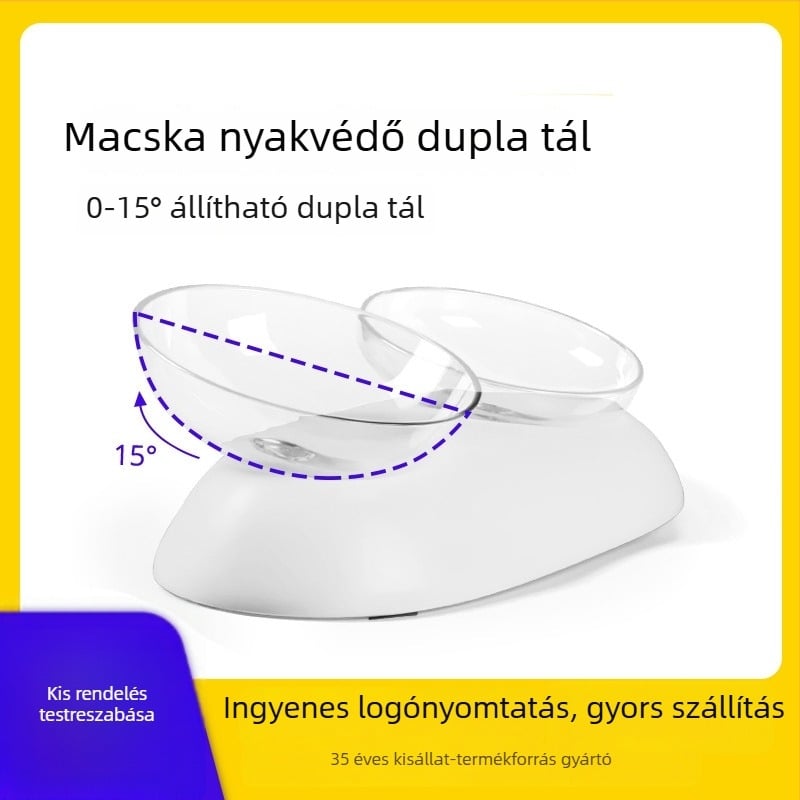Úszó víztál háziállatoknak: nagy méretű kutyáknak, minimalizálja a fröcsögést; függő macska víztál, megakadályozza a felborulást
