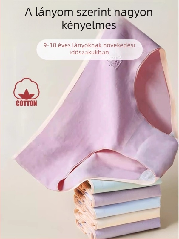 12 éves lányoknak szánt pamut antibakteriális bugyi