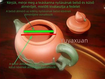 A5L lila agyag teáskanna fedél
