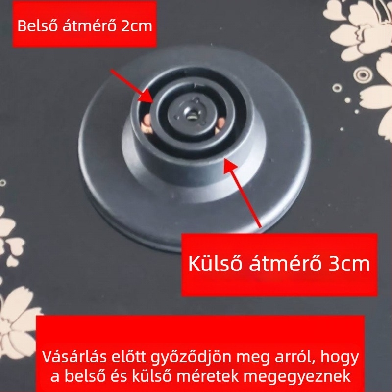 1,8 L-es vastag üvegtest háztartási egészségügyi edényhez, kompatibil háromgyűrűs sík alappal