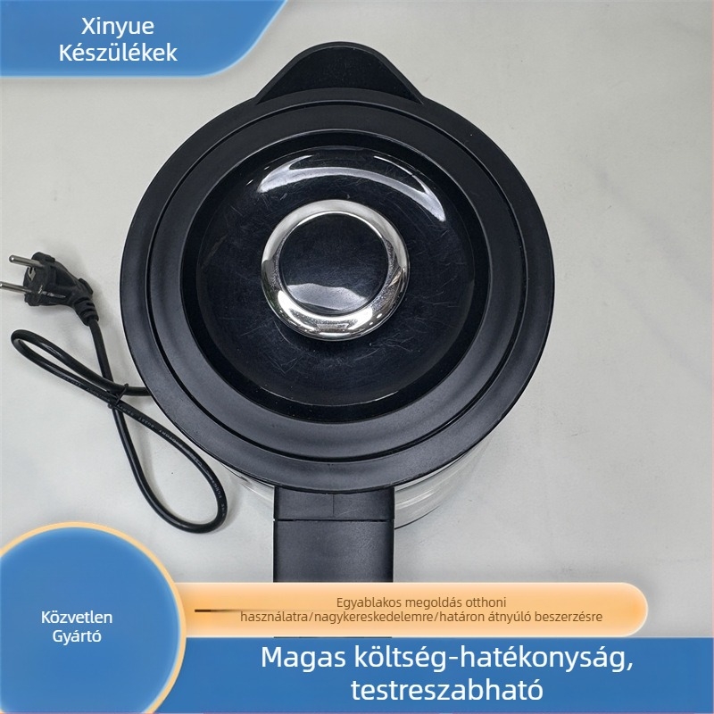Egyszerű oldalú üveg teáskanna egészséges főzéshez, 2-in-1 üveg teáskanna pároláshoz és főzéshez