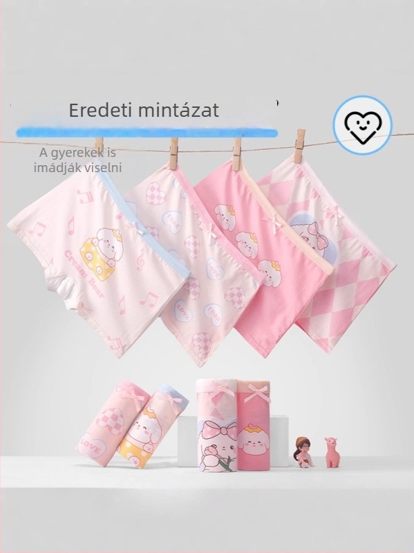 Plusz méretű lányok alsónadrágja, vékony modal anyagból, nagyobb gyerekeknek