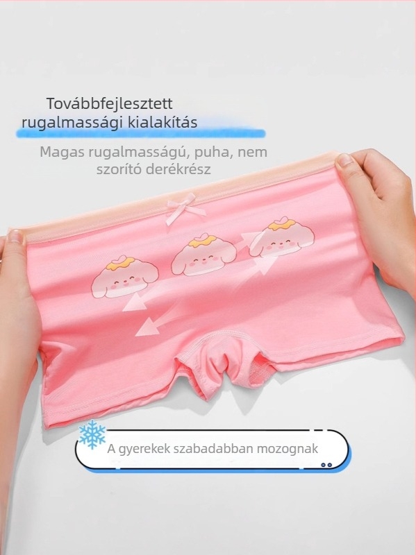 Plusz méretű lányok alsónadrágja, vékony modal anyagból, nagyobb gyerekeknek
