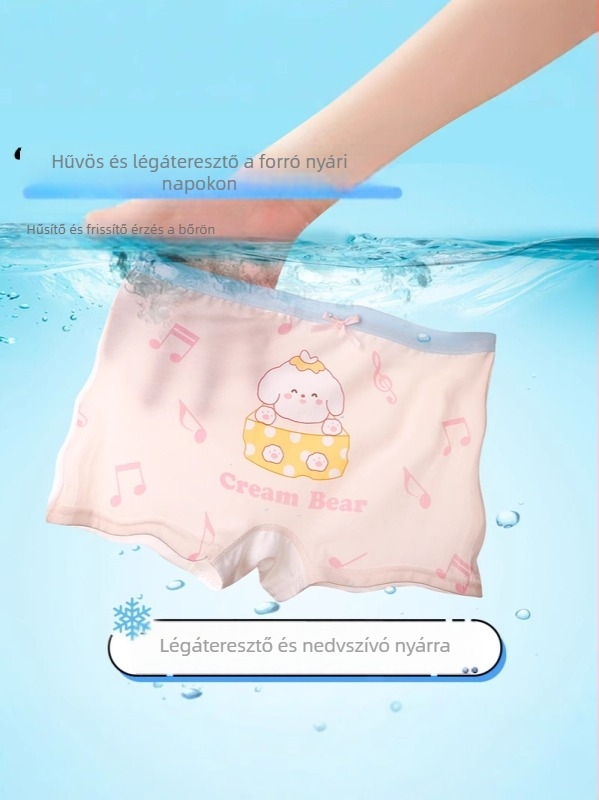 Plusz méretű lányok alsónadrágja, vékony modal anyagból, nagyobb gyerekeknek