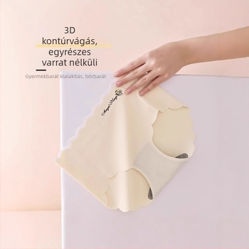 Ice Silk lányoknak seamless alsónadrág – nyárra, könnyű nylon