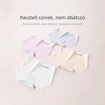 Ice Silk lányoknak seamless alsónadrág – nyárra, könnyű nylon
