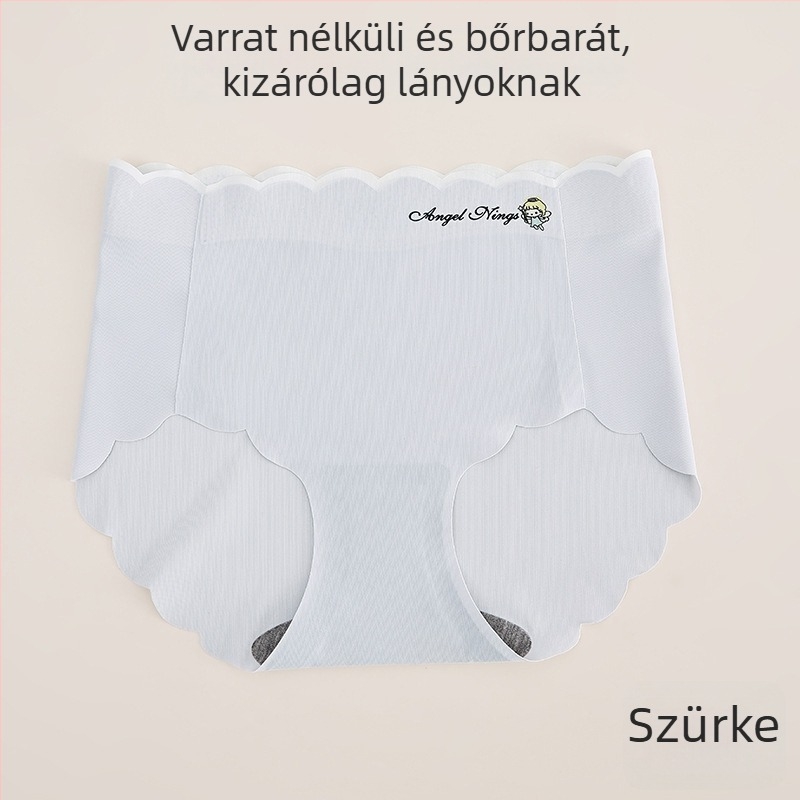 Ice Silk lányoknak seamless alsónadrág – nyárra, könnyű nylon